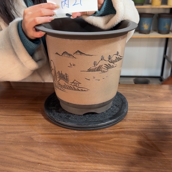 紫砂花盆紫砂花盆破损补发