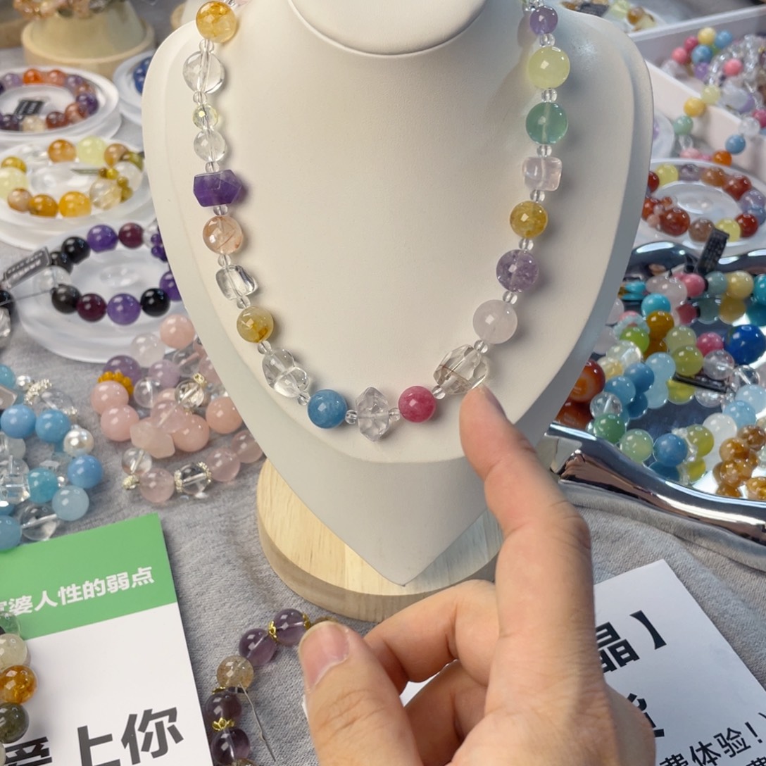 水晶手链银S925镶嵌
