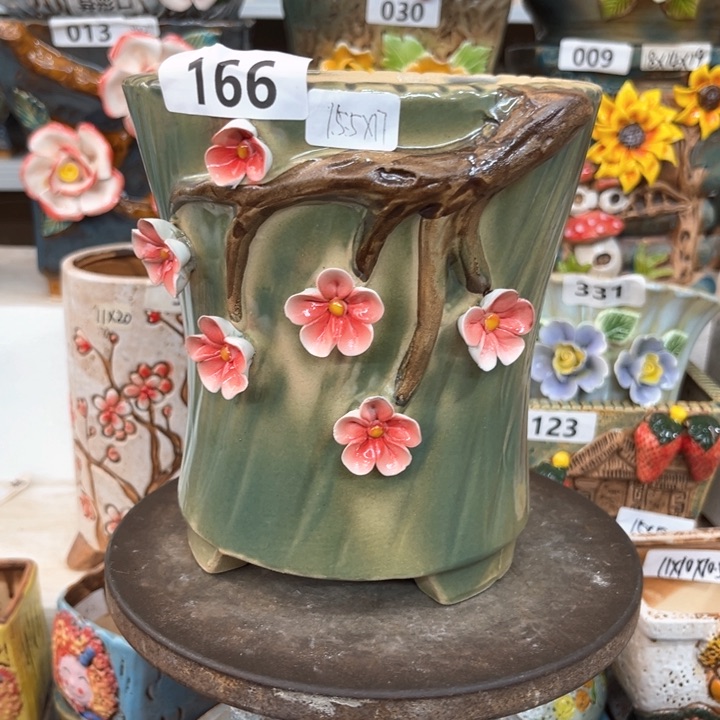 紫砂花盆粗陶材质多肉花盆