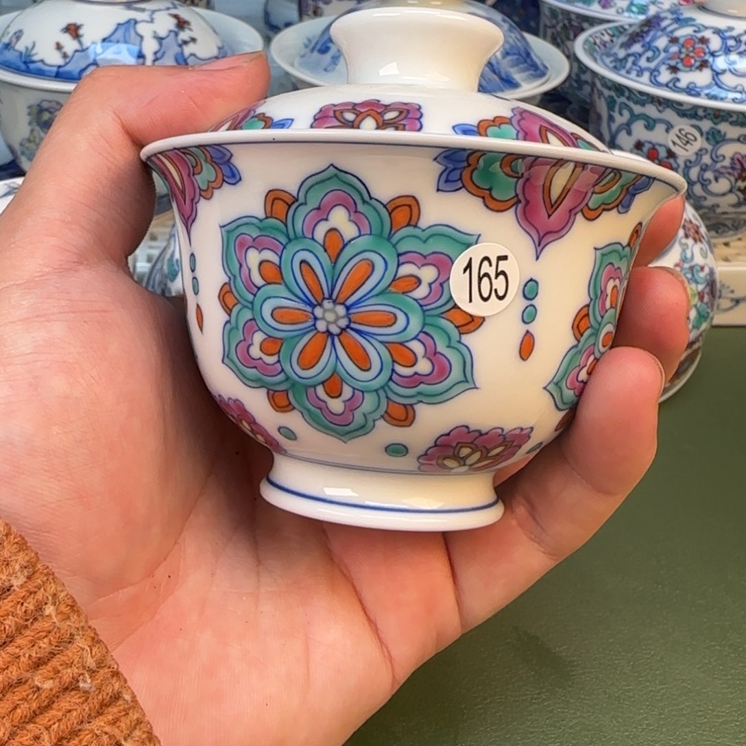 彦祖纯手工手绘茶具165