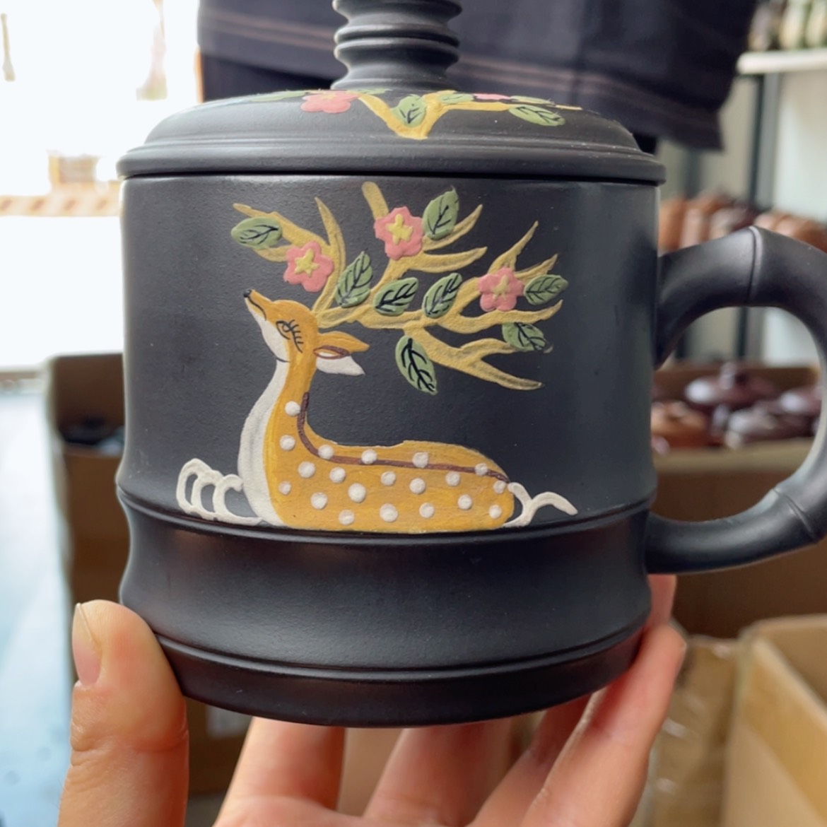 【闪购商品】茶杯紫砂宜兴原矿紫砂盖杯微瑕