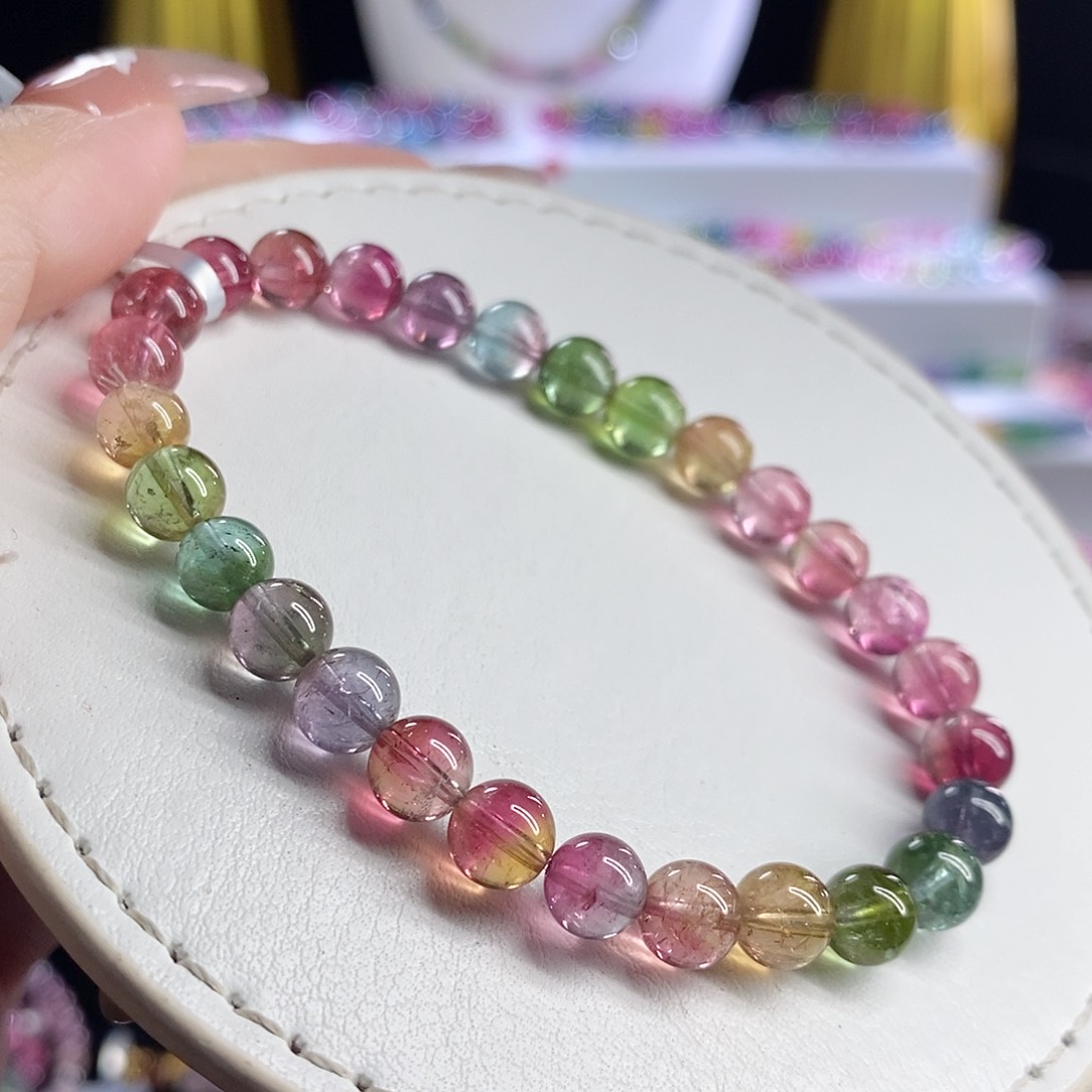 未镶嵌手链碧玺西瓜