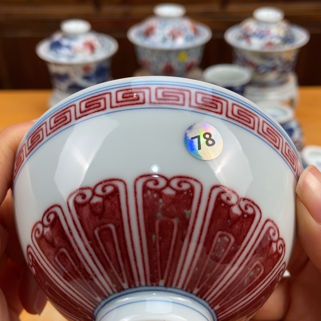 手绘现代茶具非古董