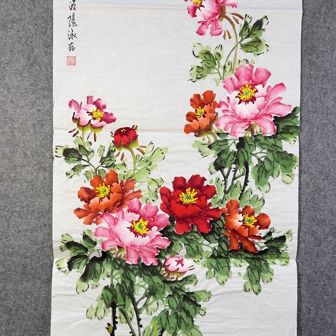 国画543 牡丹花等花鸟都能成为541
