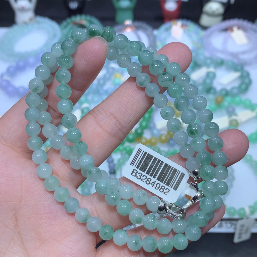 翡翠未镶嵌手串天然