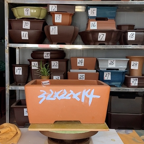 红陶宜兴紫砂花盆