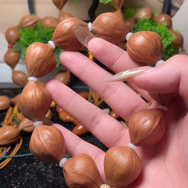橄榄核手串/手链2.2素串蒜头10