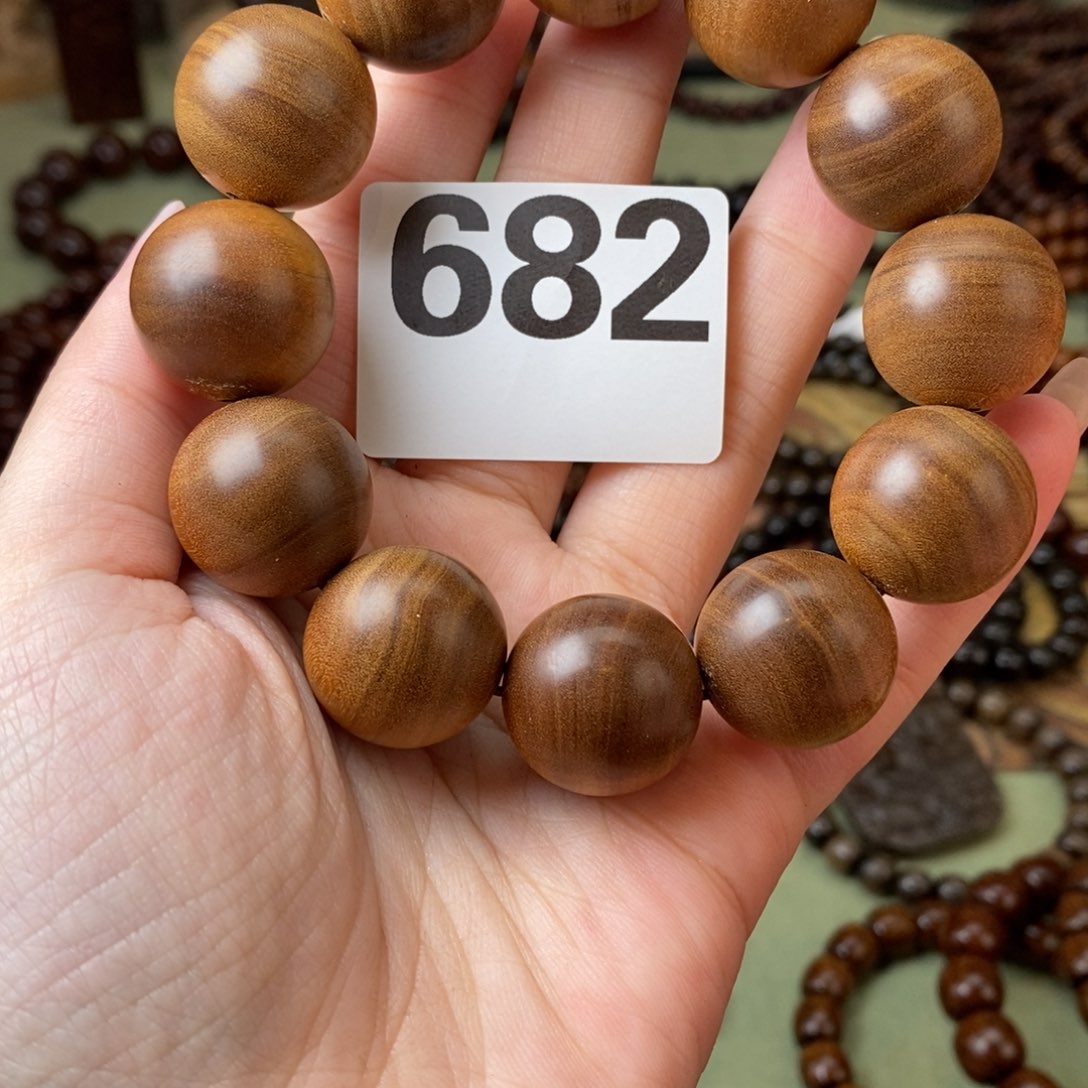 檀香木手串/手链迪**?2.0横纹682