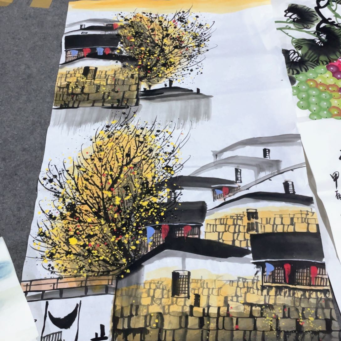 国画国画作品画心一张