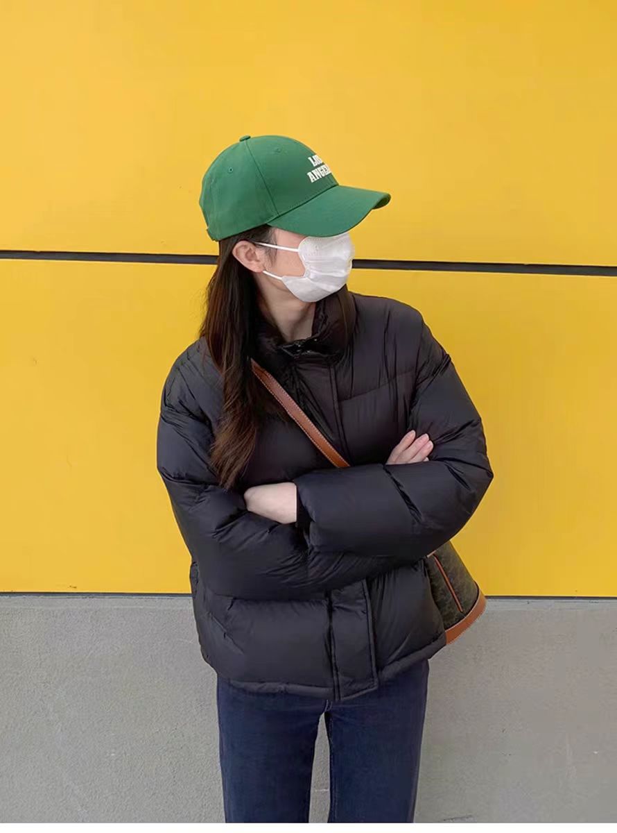 （TT）小面包清货宽松保暖女款百搭立领鸭绒羽绒服.