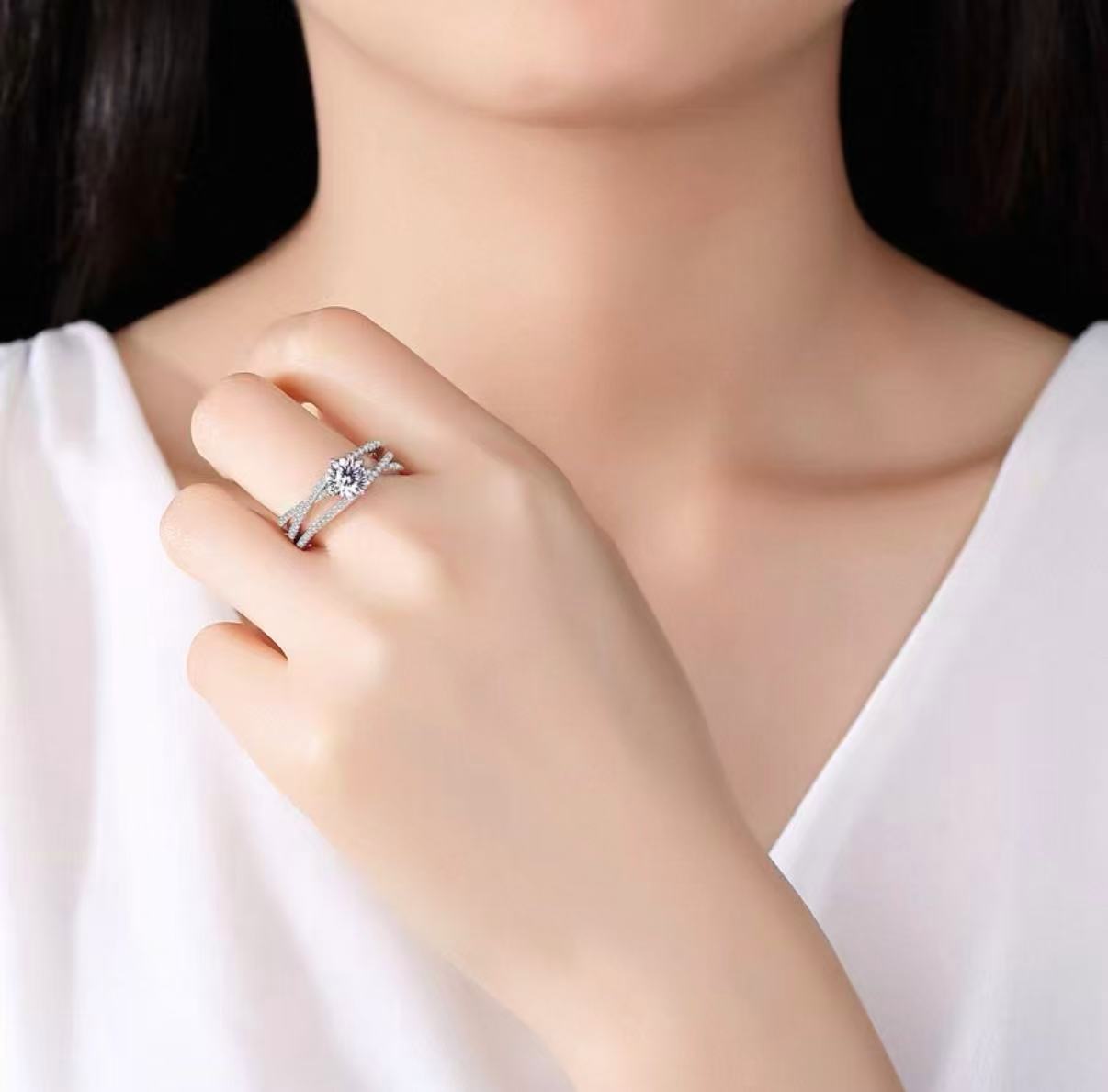 NFZX 三生三世闭口女戒1.0ct