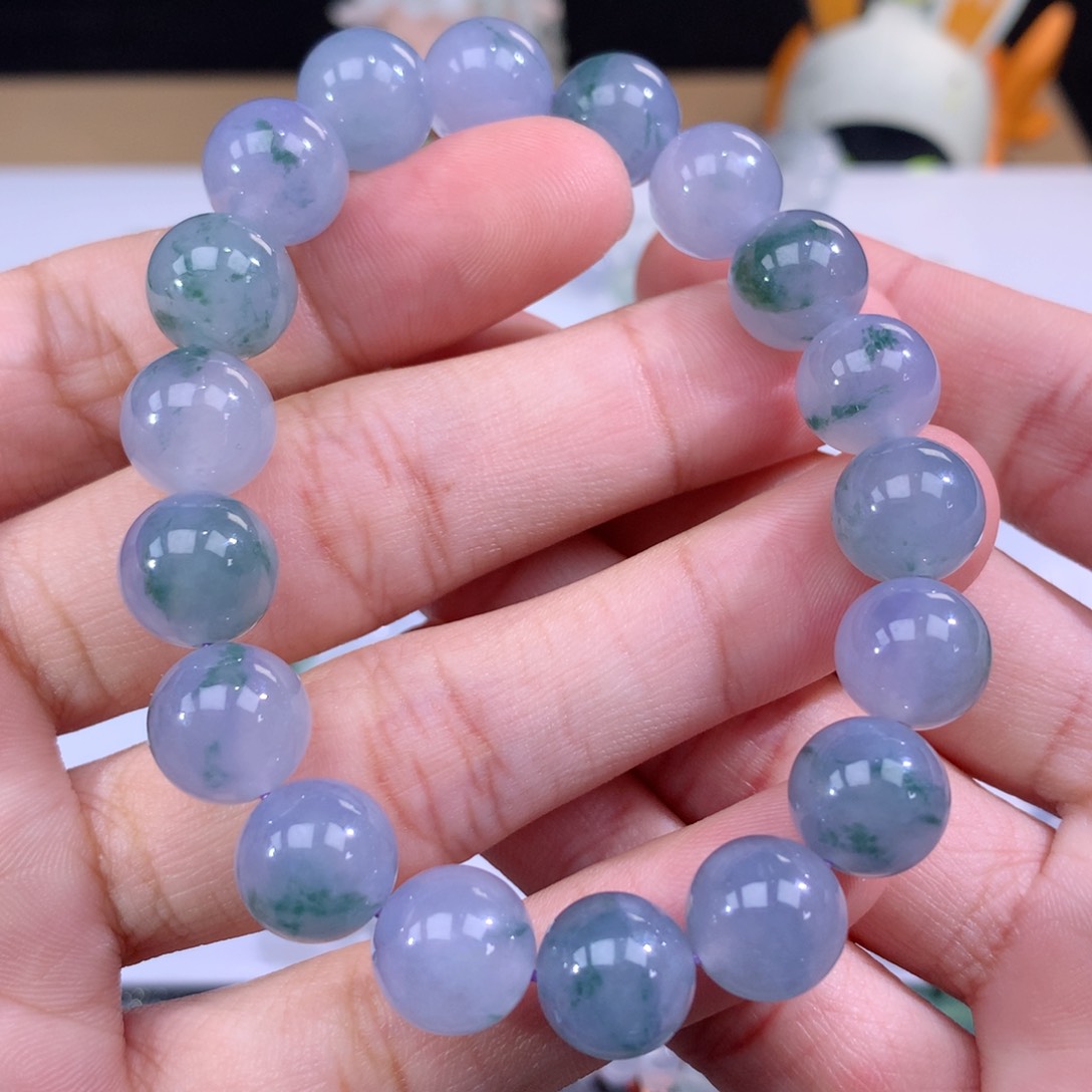 翡翠手链未镶嵌卡11m m