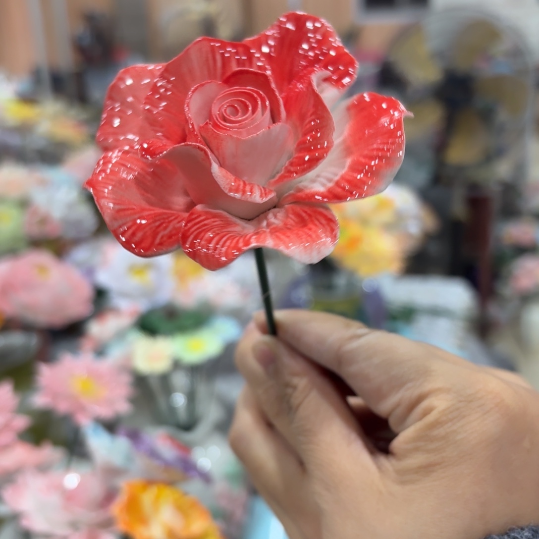 陶瓷花，20元发货，退款拉黑