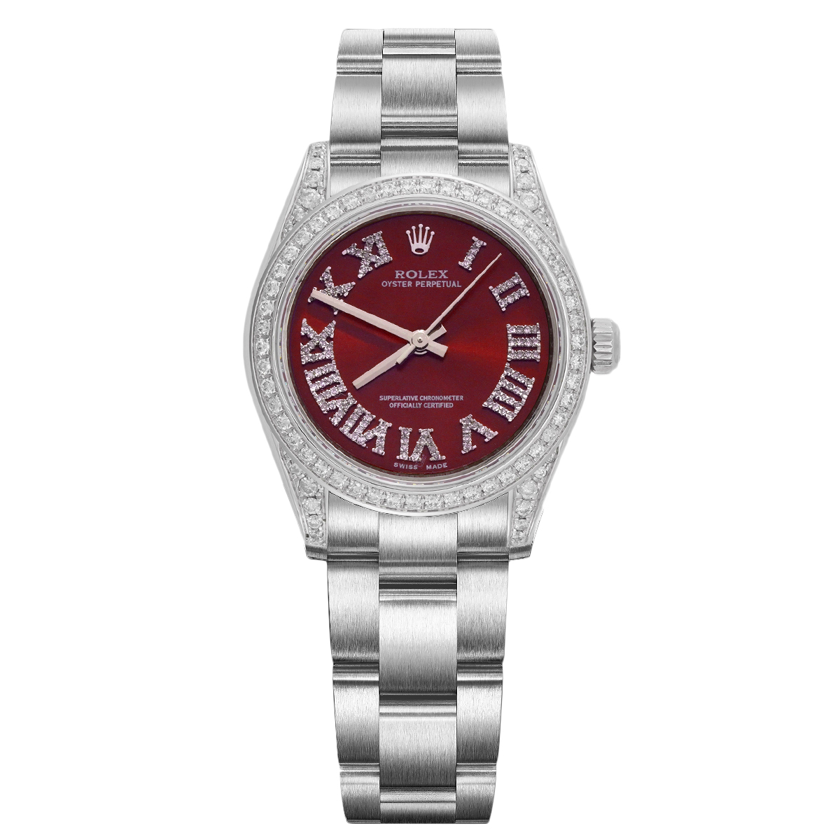 99新 Rolex/劳力士 蚝式恒动177200红盘腕表/后镶钻/WHT026742