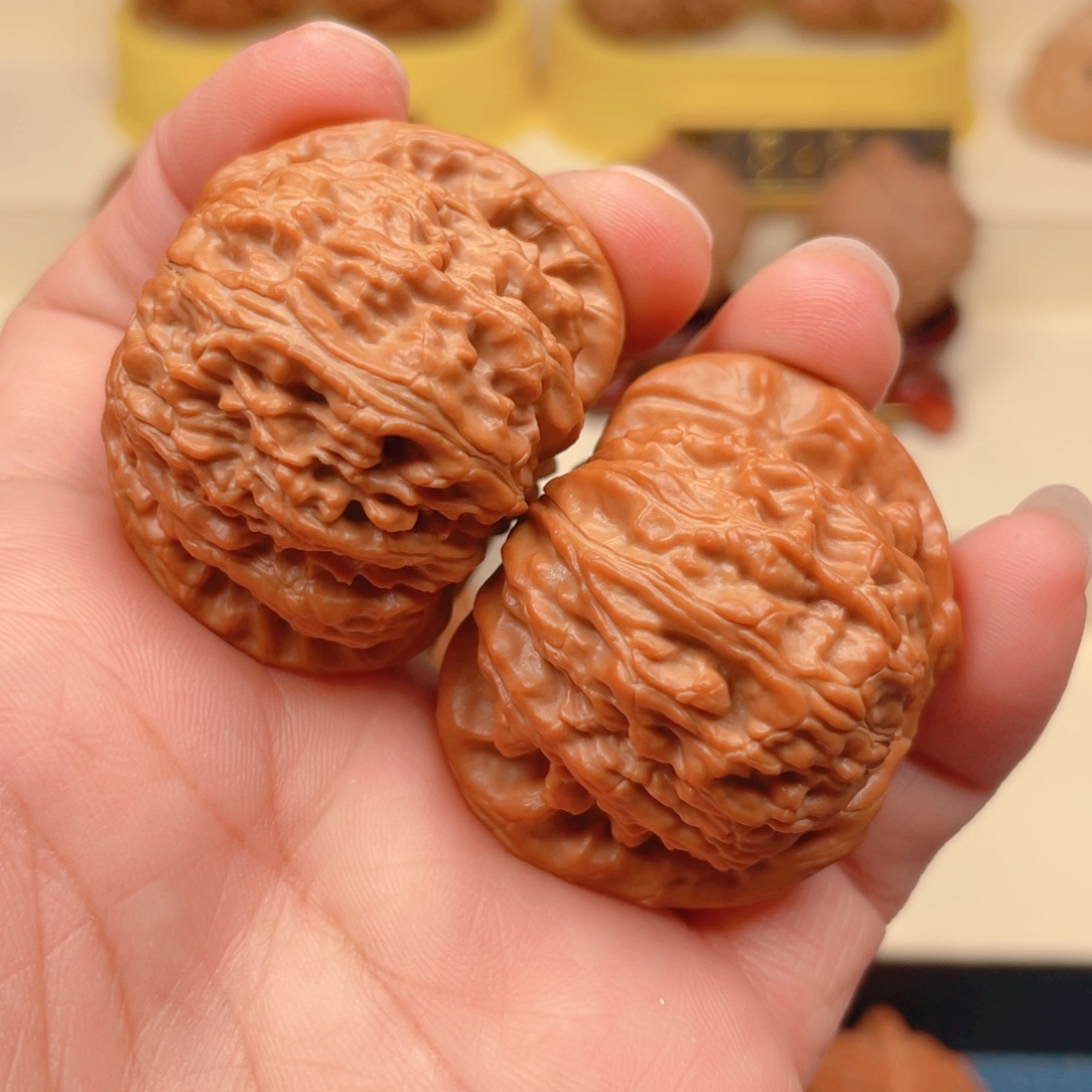 文玩核桃把件白狮子42