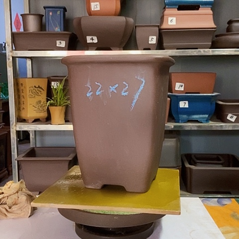 红陶宜兴紫砂花盆