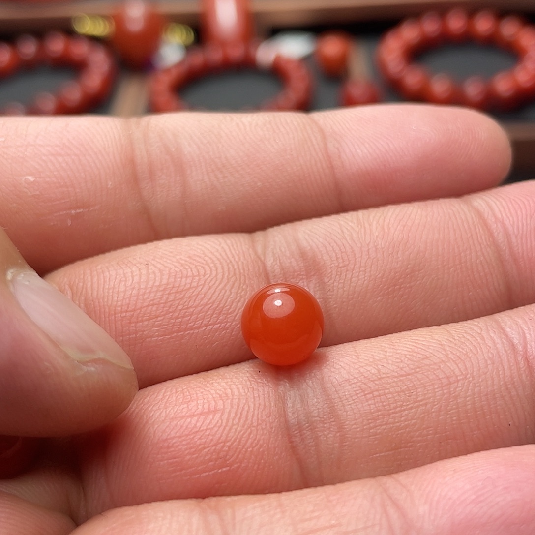南红玛瑙未镶嵌单珠