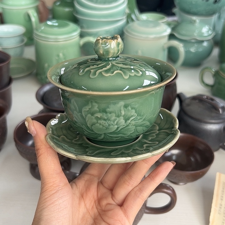 小米茶器龙泉青瓷