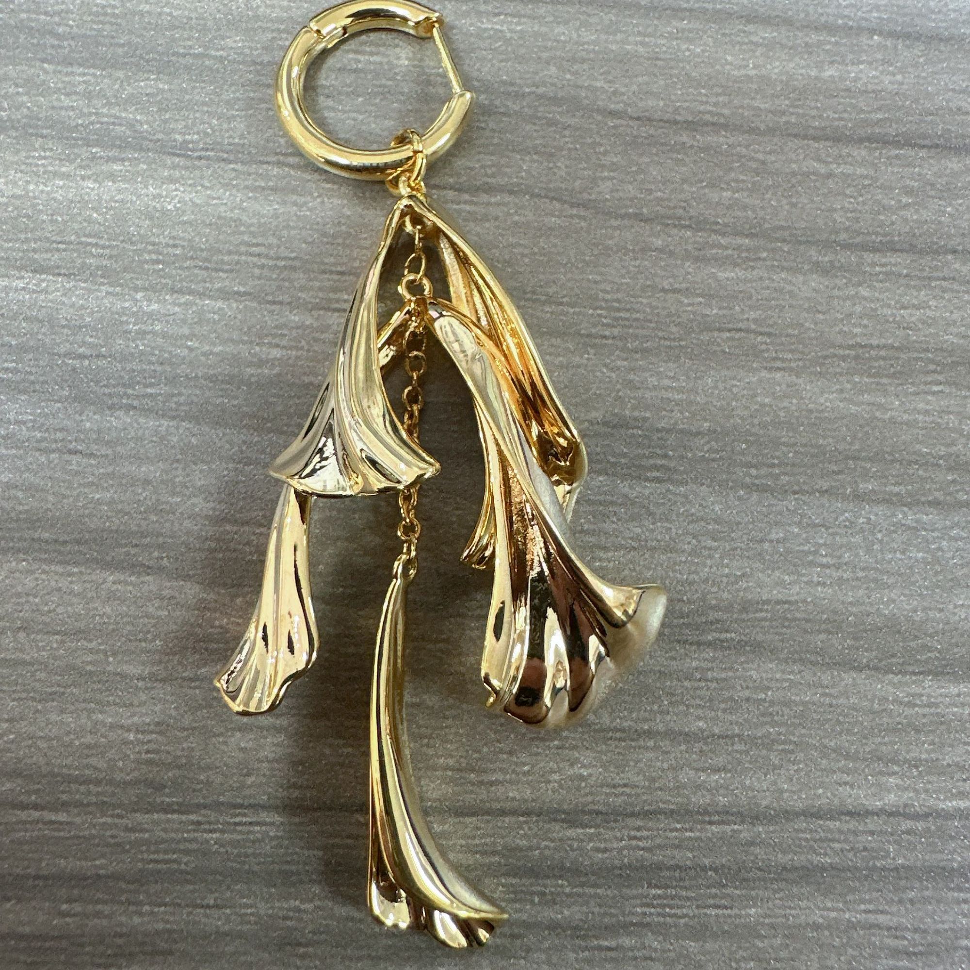 铜合金耳饰 铜合金 经典气质百搭款金色耳饰