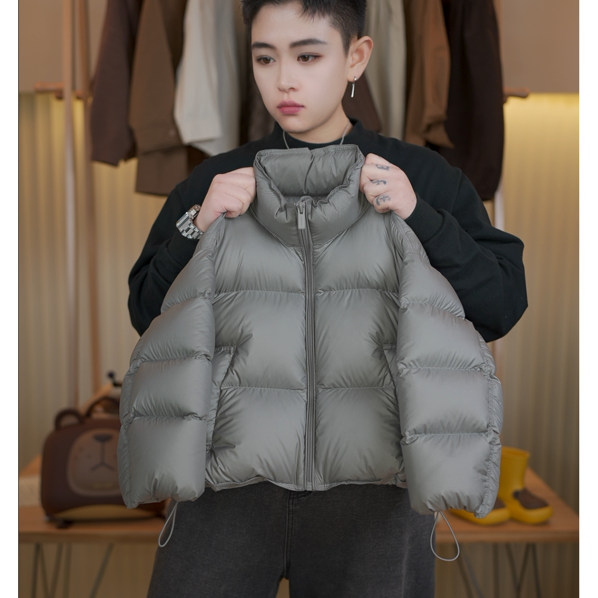 【小蛋壳】【现货】极寒系列双倍充绒白鸭绒羽绒服