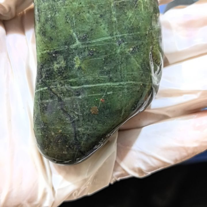彩***桥有机玻璃藏玉药王石原石