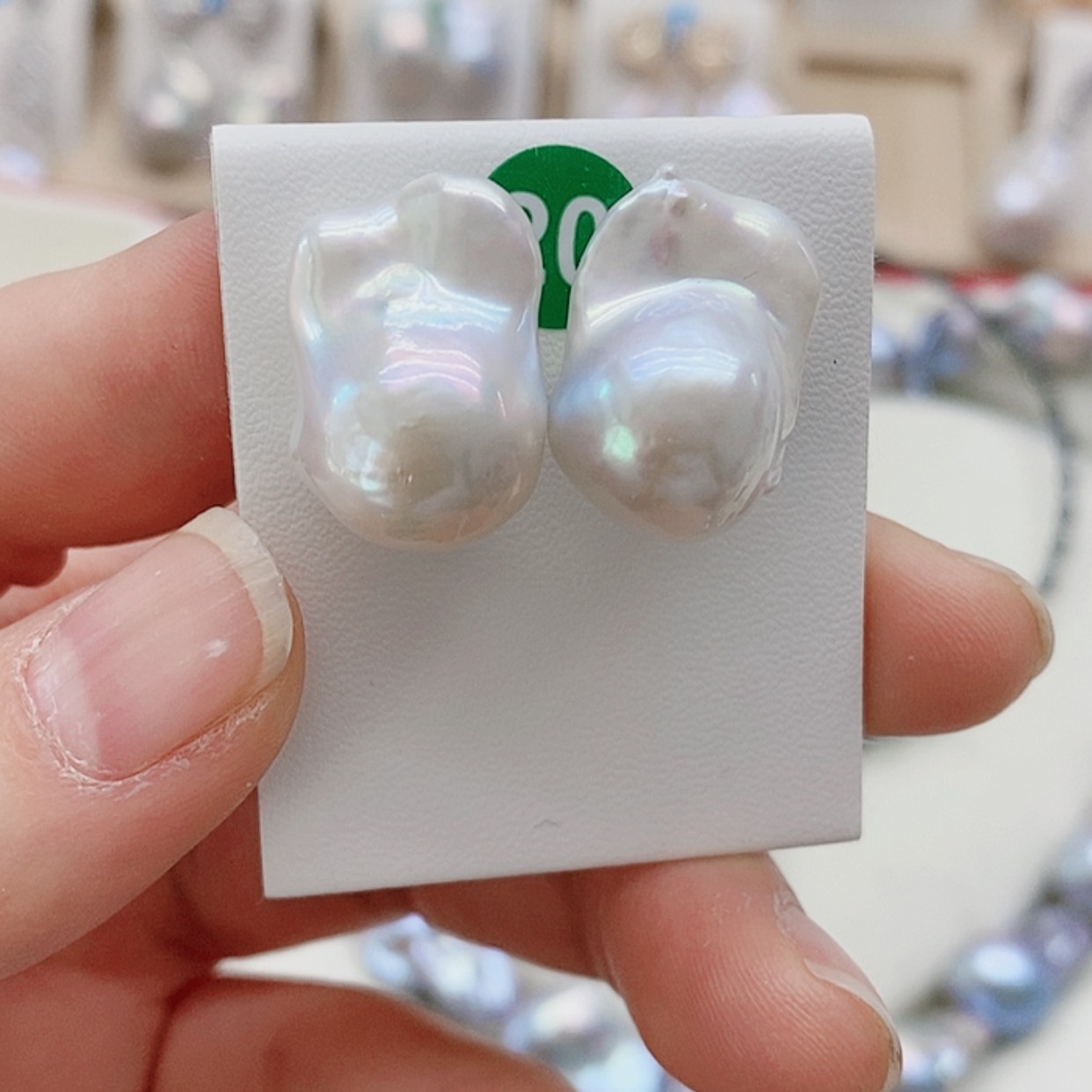 【闪购商品】淡水珍珠耳饰银S925镶嵌