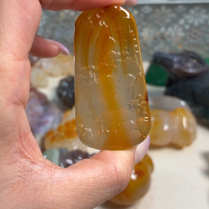 玛瑙/玉髓未镶嵌吊坠(不含链)