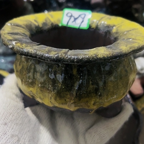 红陶粗陶花盆手工