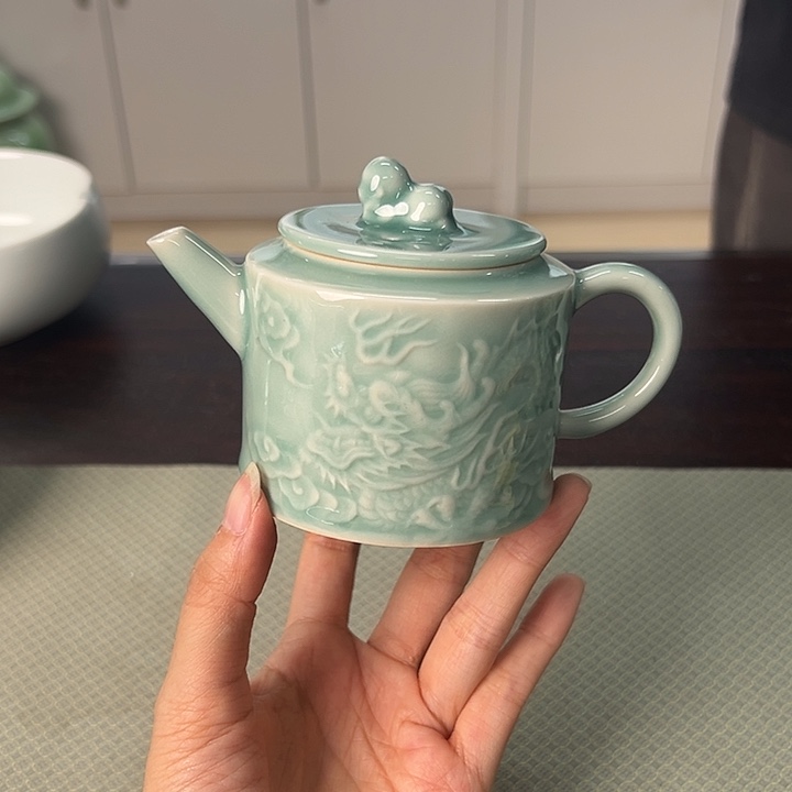 龙泉云间青瓷小米茶器