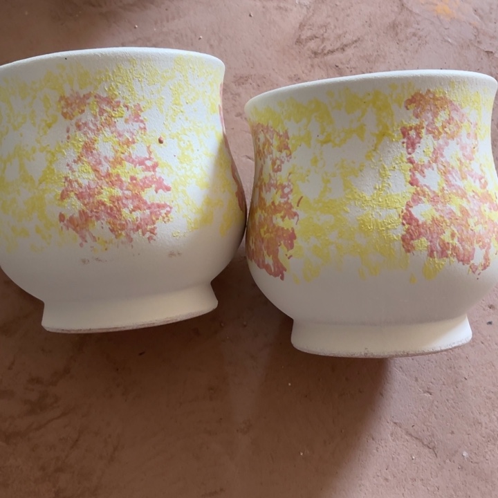 花盆红泥口径20高度20两只正品