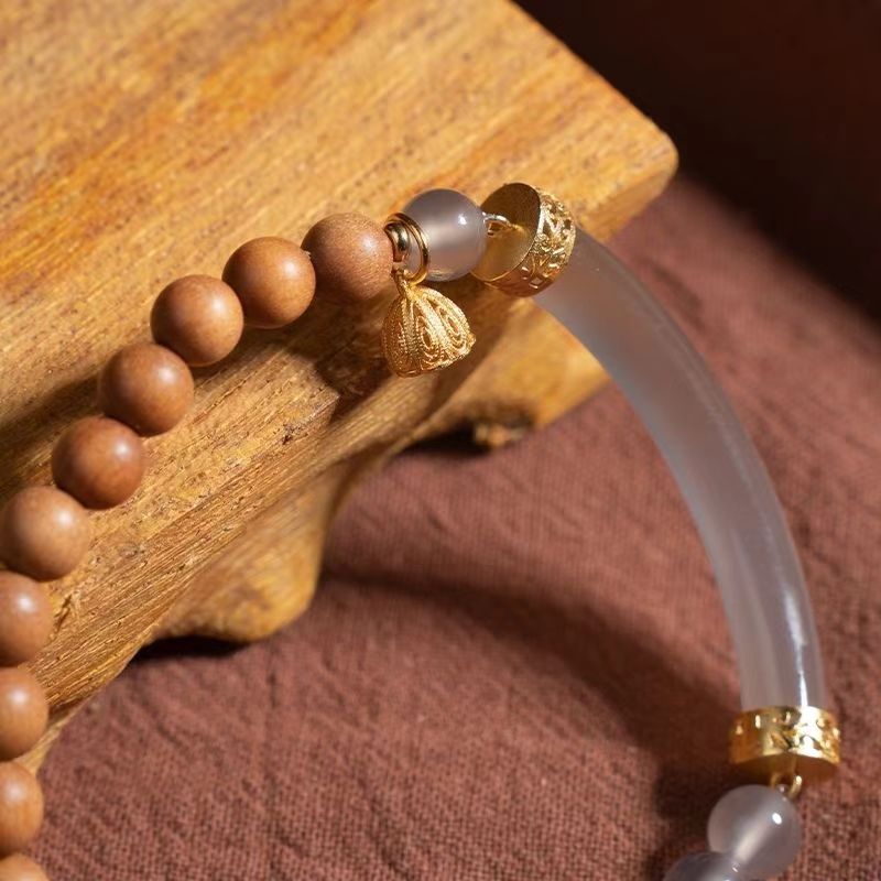 BL015a-半山烟紫老山檀手串女生饰品