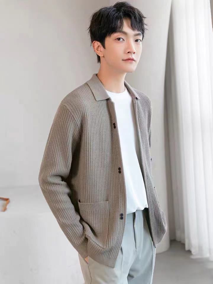 毛衣秋冬长袖休闲开衫不变形不起球时尚针织衫秋季男士学院风宽松