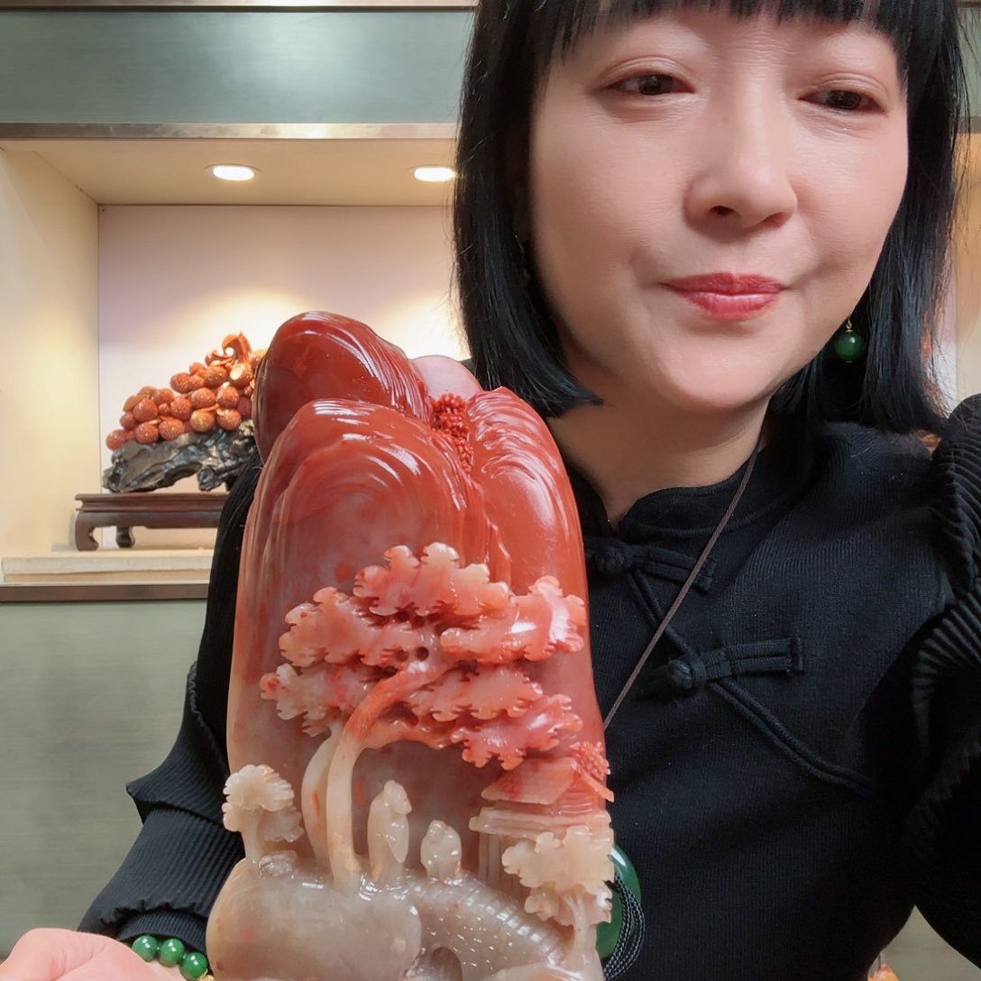 寿山石H****狮寿山石摆件