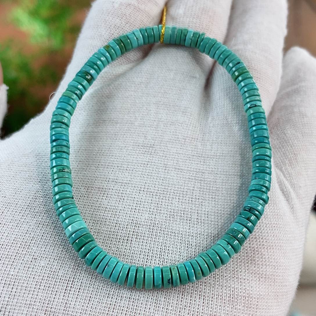 绿松石珠宝奇石未镶嵌4.5mm+