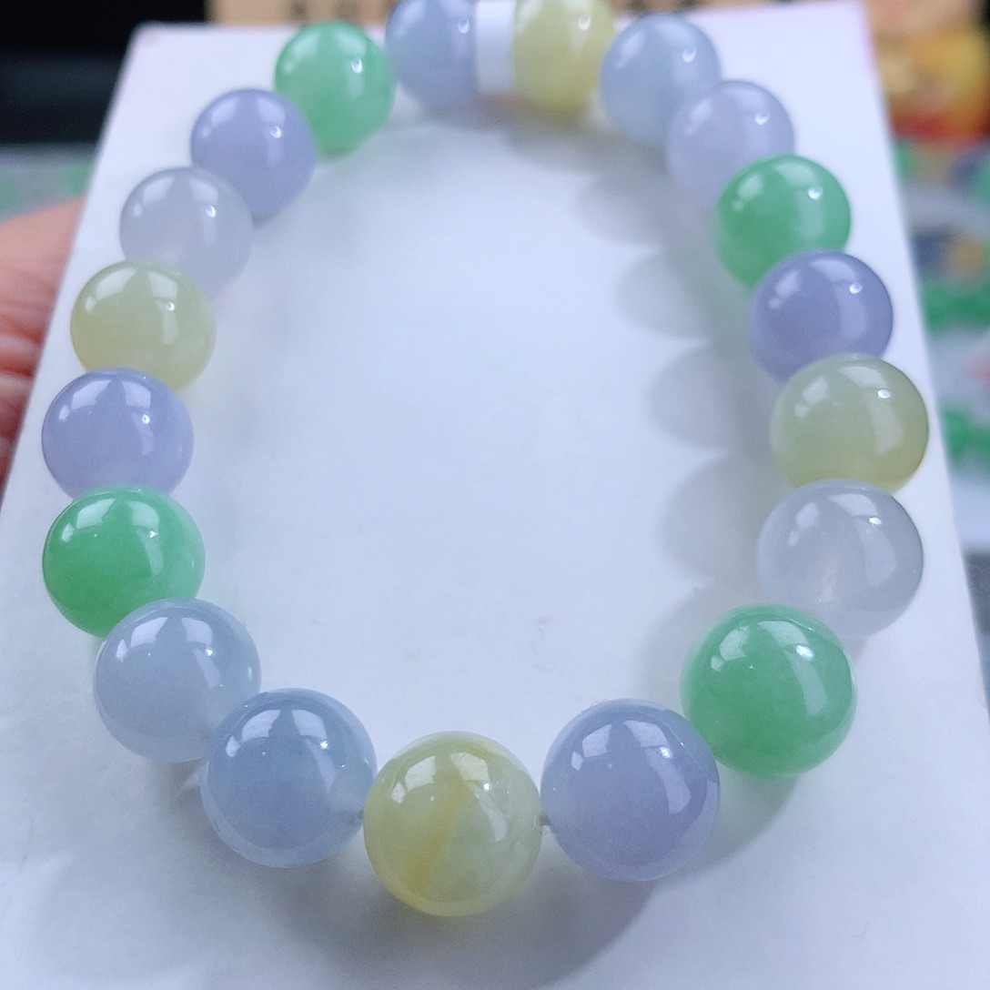 翡翠手链未镶嵌卡10mm