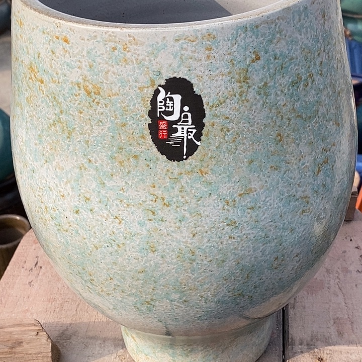 花盆紫砂口21高度33瑕疵