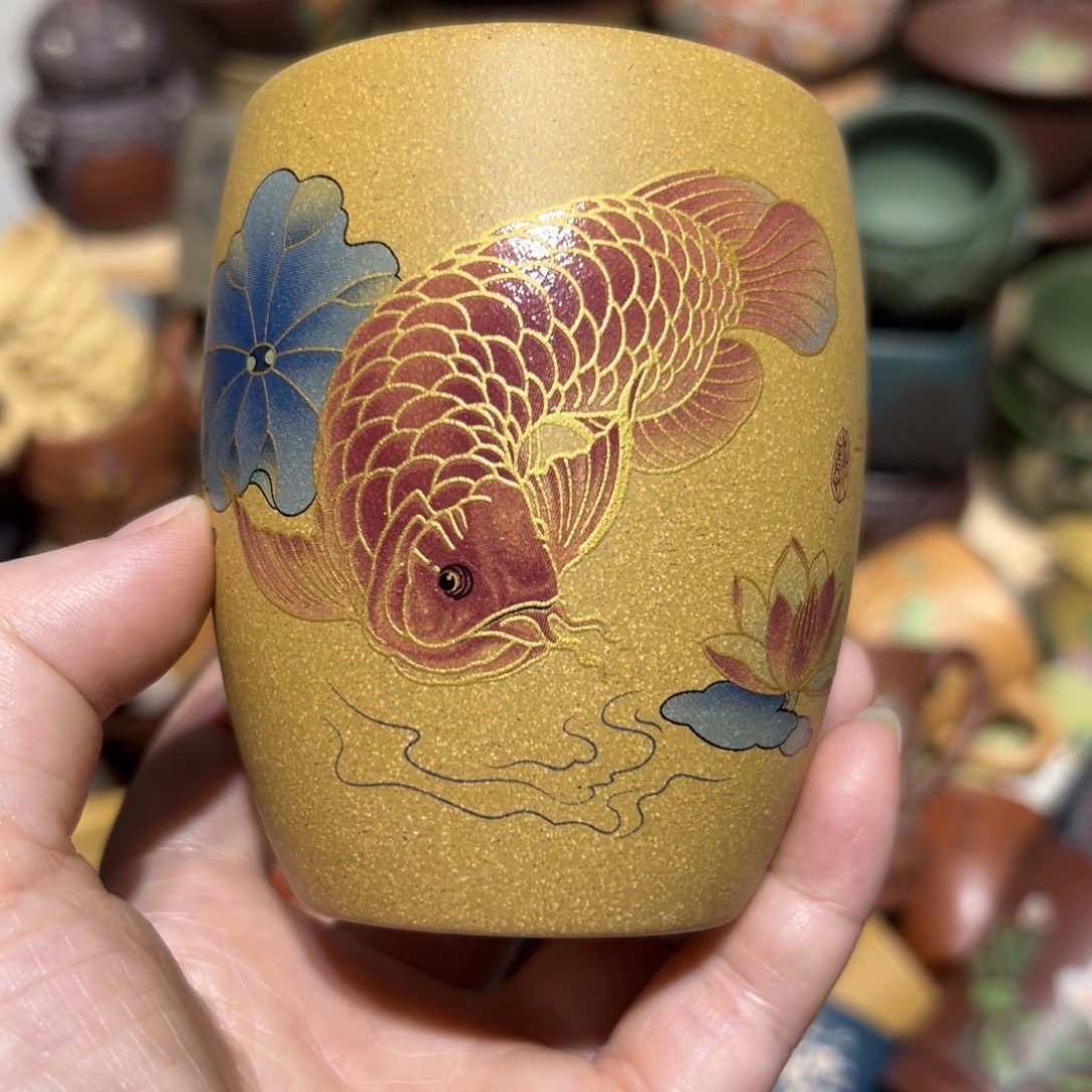 紫砂茶杯宜兴紫砂主人杯