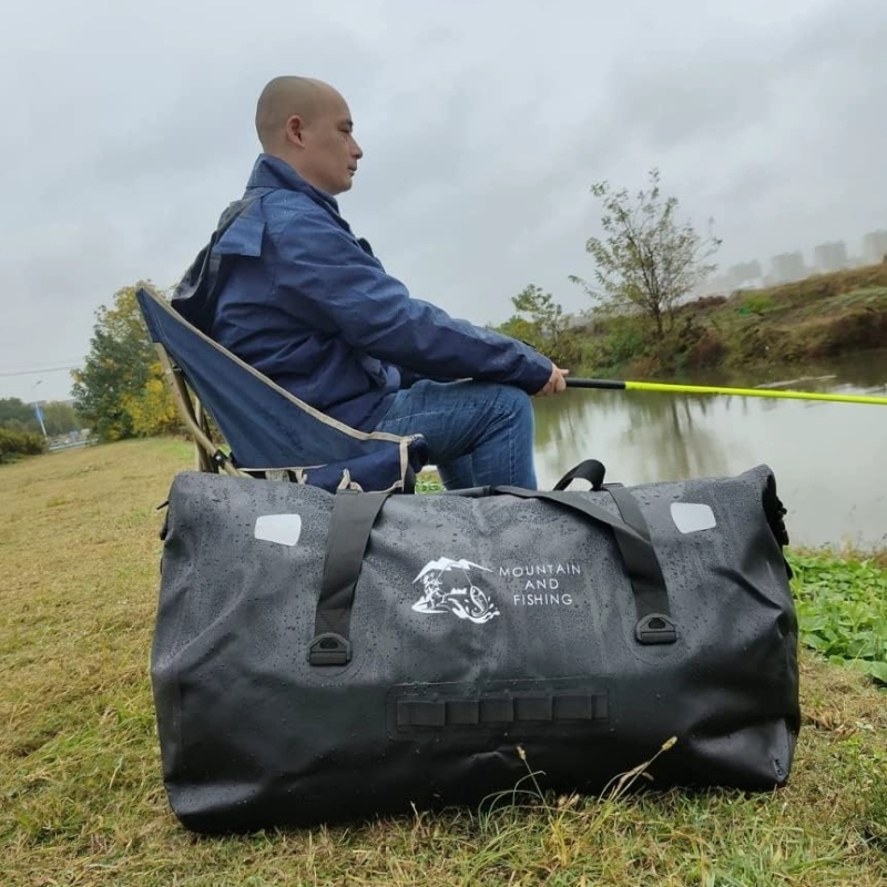 户外神包！60L大容量防水压胶工艺冲浪垂钓登山旅行袋手提斜跨包