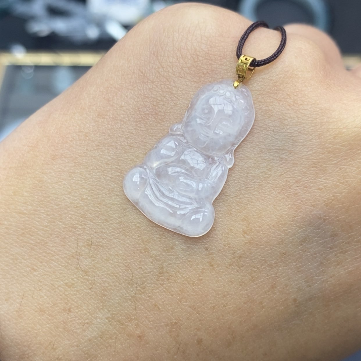 【闪购商品】颈饰18K金镶嵌翡翠
