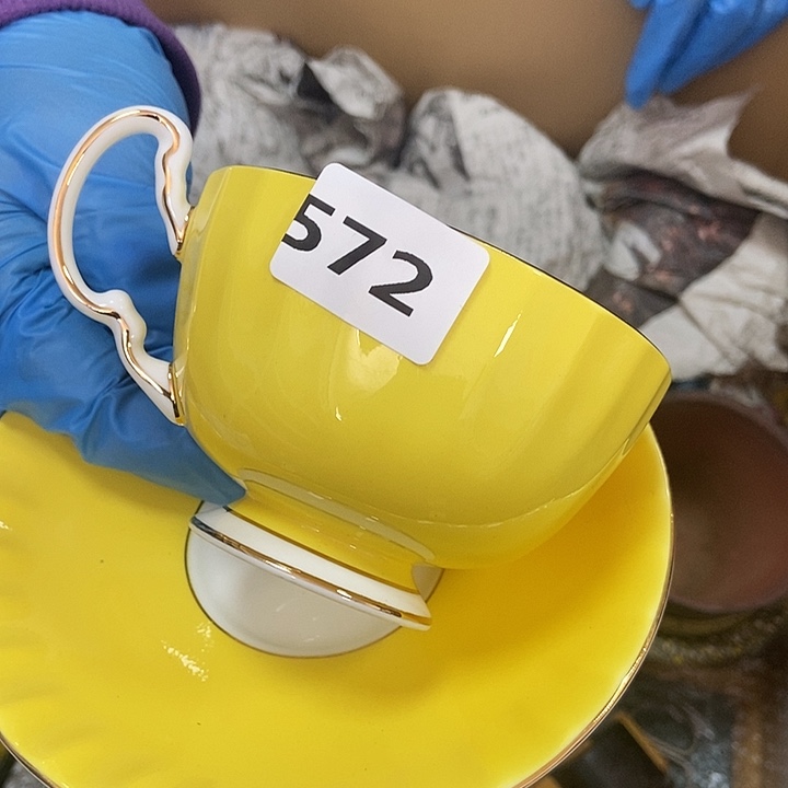 中***矩瓷片572中古二手瑕疵坏损有磕