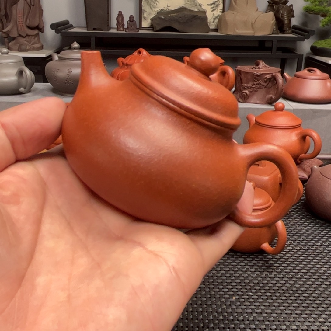 紫砂茶壶紫砂艺术茶具套装红降坡