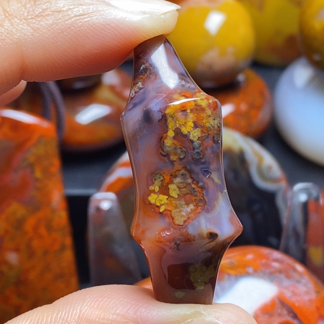 玛瑙/玉髓吊坠(不含链)未镶嵌