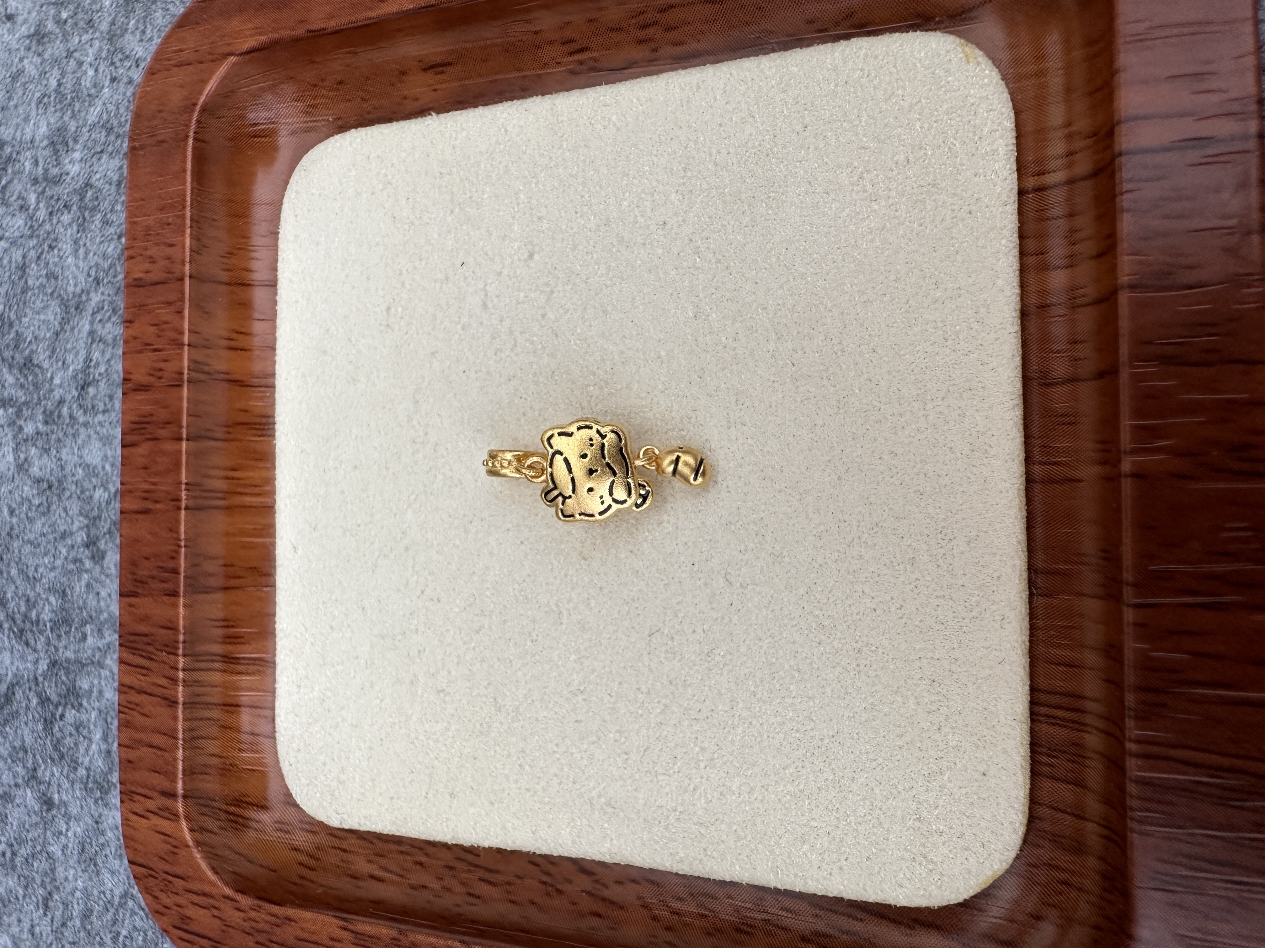 足金999 线条画家小猫可爱风