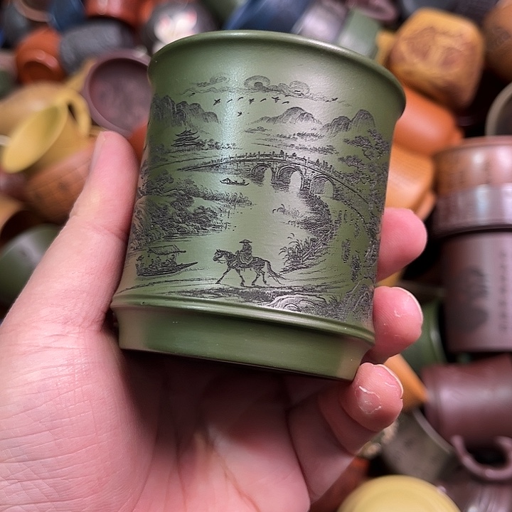 紫砂茶杯全手工紫砂主人杯