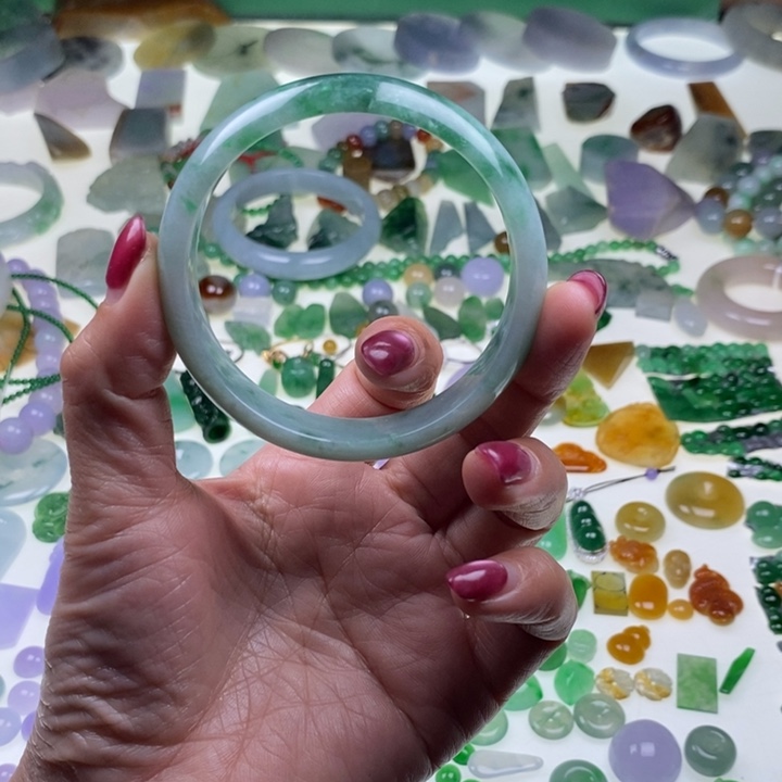 清***哥翡翠未镶嵌挂件天然翡翠