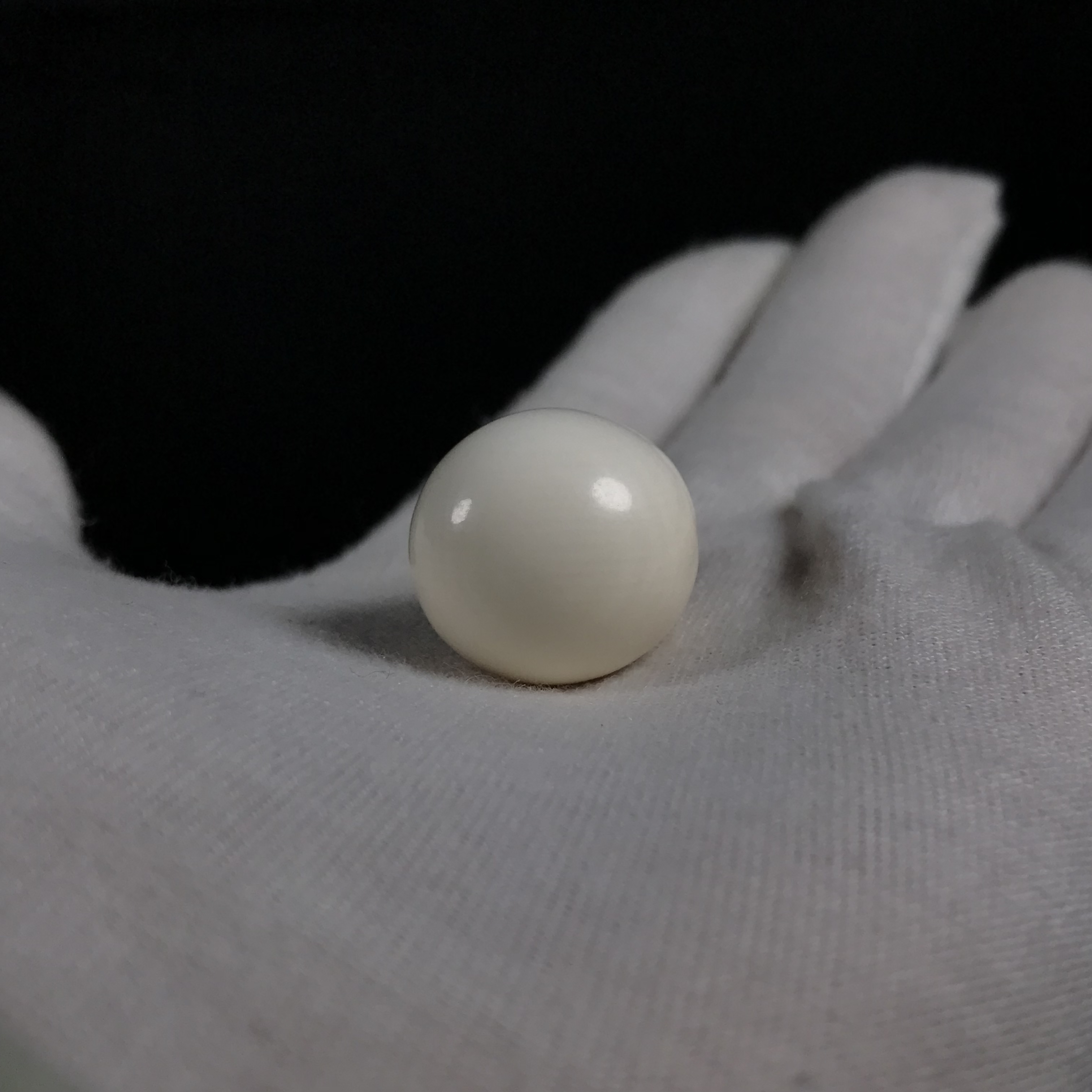 B12207 只做天然猛犸牙    素圆珠  约直径20mm 