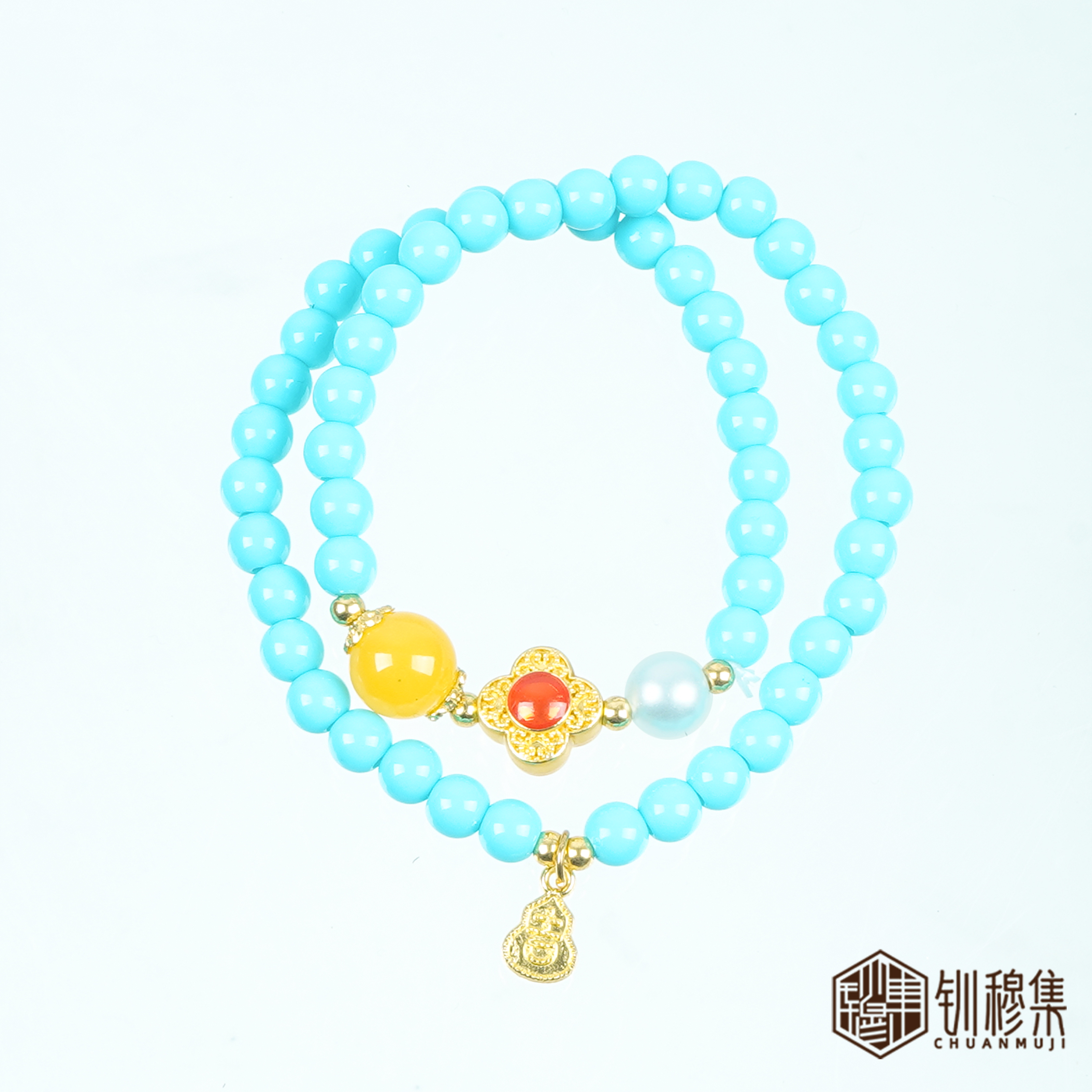 非金属树脂手链 钏穆集手串文玩小众国风时尚百搭女士