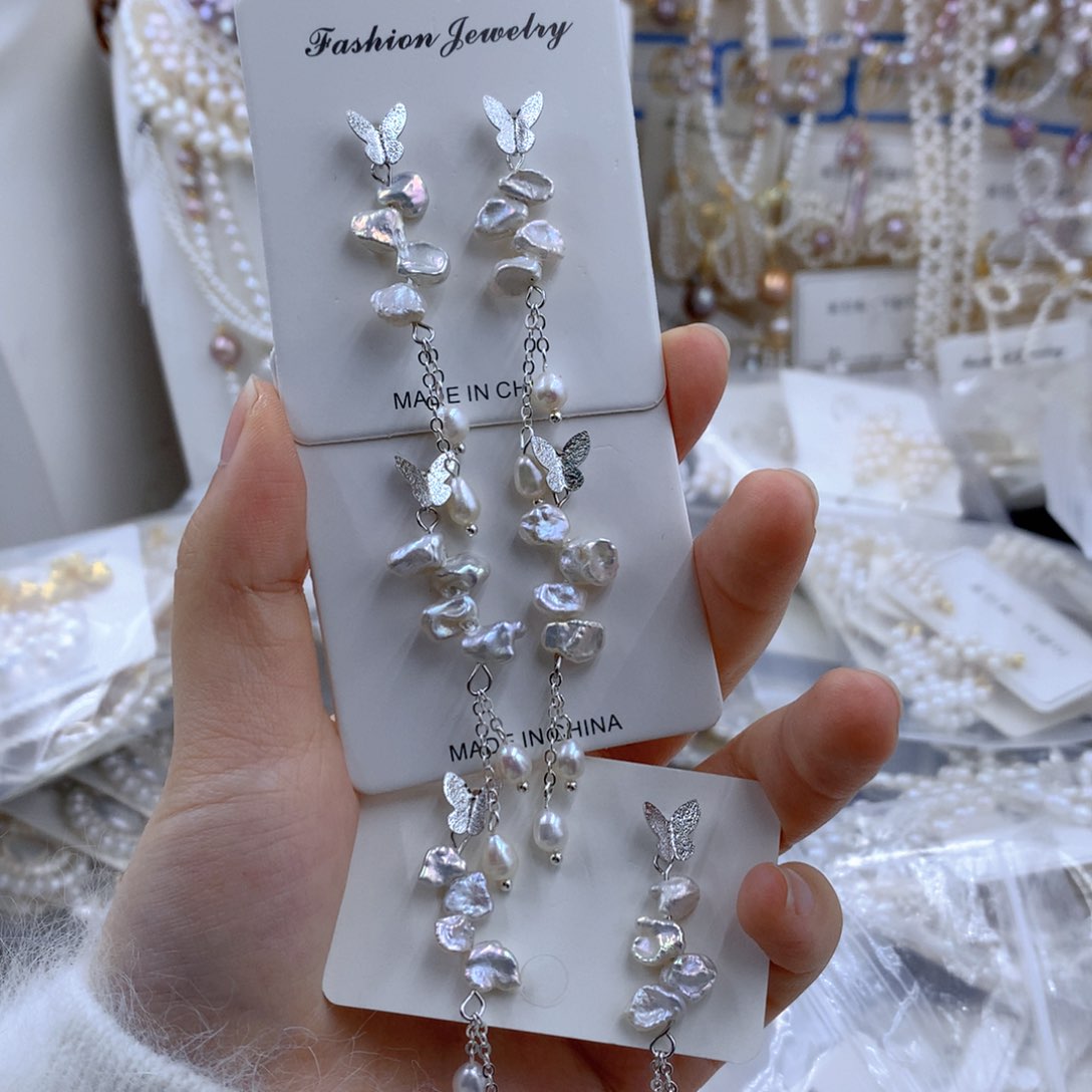 颈饰合金淡水珍珠