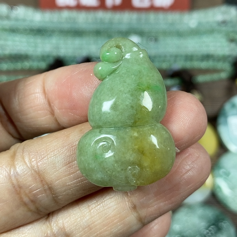 【闪购商品】翡翠颈饰未镶嵌玉吊坠翡翠玉葫芦