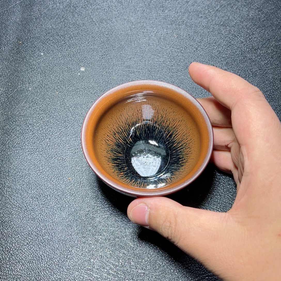 茶盏兔毫建窑建盏主人杯